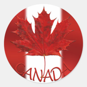 Canada Souvenir Stickers Red Maple Leaf Stickers