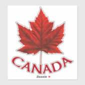 Canada Souvenir Stickers Red Maple Leaf Stickers (Vel)