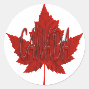 Canada Souvenir Stickers Red Maple Leaf Stickers