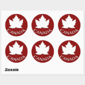 Canada Souvenir Stickers Red Maple Leaf Stickers (Vel)
