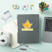 Canada Souvenir Stickers Sporty Maple Leaf Decal (iPad Cover)