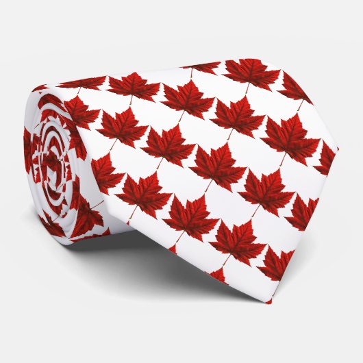 Canada Souvenir Stropdas Canada Maple Leaf Necktie (Opgerold)