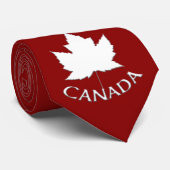 Canada Souvenir Stropdas Fun Canada Maple Leaf Str (Opgerold)