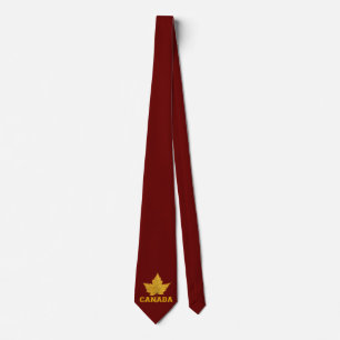 Canada Souvenir Stropdas Fun Canada Maple Leaf Str