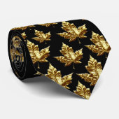 Canada Souvenir Stropdas Fun Gold Canada Maple Lea (Opgerold)