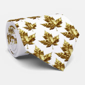Canada Souvenir Stropdas Fun Gold Canada Maple Lea (Opgerold)