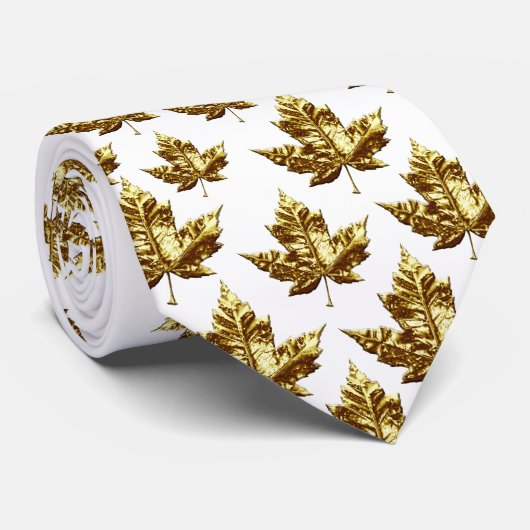 Canada Souvenir Stropdas Fun Gold Canada Maple Lea (Opgerold)