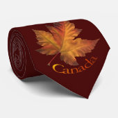 Canada Souvenir Stropdas Fun Gold Canada Maple Lea (Opgerold)