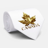 Canada Souvenir Stropdas Fun Gold Canada Maple Lea (Opgerold)