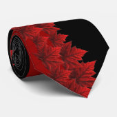 Canada Souvenir Stropdas Red Maple Leaf Canada Nec (Opgerold)