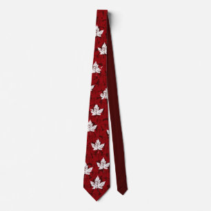 Canada Souvenir Stropdas Red Retro Mapleleaf Canad