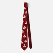 Canada Souvenir Stropdas Red Retro Mapleleaf Canad (Voorkant)