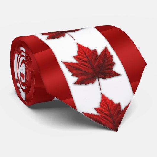 Canada Souvenir Stropdassen Fun Canada Flag Stropd (Opgerold)
