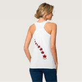 Canada Souvenir Tanktop Canada Maple Leaf Topjes (Volledige Achterkant)