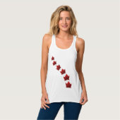 Canada Souvenir Tanktop Canada Maple Leaf Topjes (Volledige Voorkant)