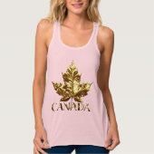 Canada Souvenir Tanktop Gold Medal Womens Canada (Voorkant)
