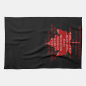 Canada Souvenir Towel Canada Anthem Tea Towels Theedoek (Horizontaal)