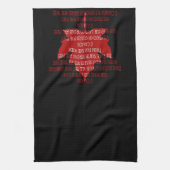 Canada Souvenir Towel Canada Anthem Tea Towels Theedoek (Verticaal)