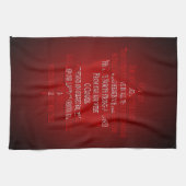 Canada Souvenir Towel Canada Anthem Tea Towels Theedoek (Horizontaal)