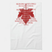 Canada Souvenir Towel Canada Anthem Tea Towels Theedoek (Verticaal)