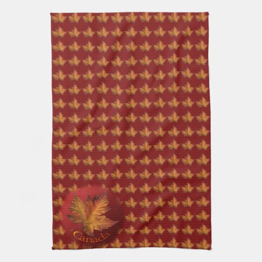 Canada Souvenir Towel Canada Maple Leaf Tea Towel Theedoek (Verticaal)