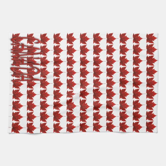 Canada Souvenir Towel Canada Maple Leaf Tea Towels Theedoek (Horizontaal)