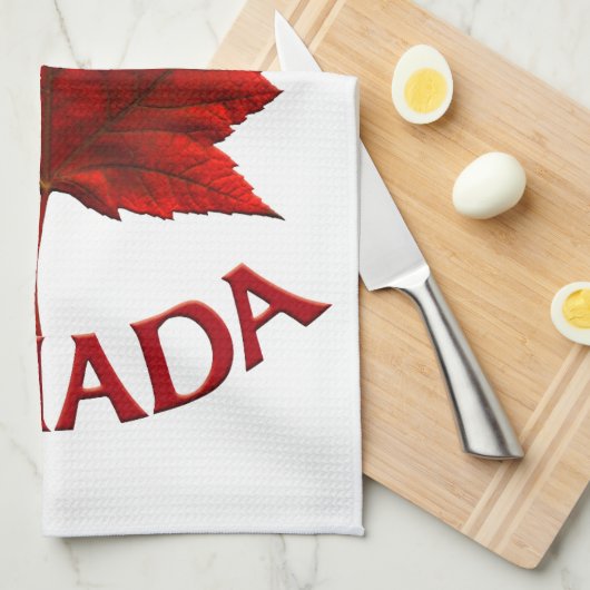 Canada Souvenir Towel Canadian Tea Towel Decor Theedoek (Quarter Fold)