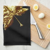 Canada Souvenir Towel Gold Canada Tea Towel Theedoek (Quarter Fold)