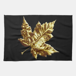 Canada Souvenir Towel Gold Canada Tea Towel Theedoek