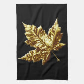 Canada Souvenir Towel Gold Canada Tea Towel Theedoek (Verticaal)
