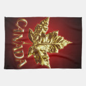 Canada Souvenir Towel Gold Canada Tea Towel Theedoek (Horizontaal)