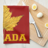Canada Souvenir Towel Varsity Canada Tea Towel Theedoek (Quarter Fold)