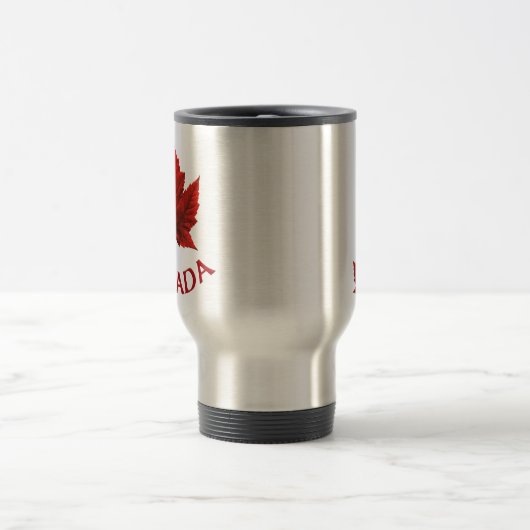 Canada Souvenir Travel Mug Maple Leaf Mok (Center)