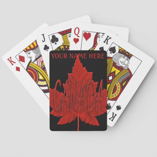 Canada Speelkaarten Canada Aangepaste Souvenirkaar (Achterkant)