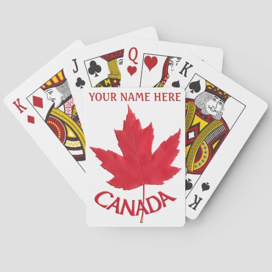 Canada-speelkaarten Canada Custom Souvenir-kaarten Pokerkaarten (Achterkant)