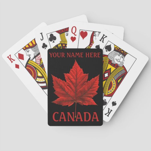 Canada-speelkaarten Canada Custom Souvenir-kaarten Pokerkaarten (Achterkant)