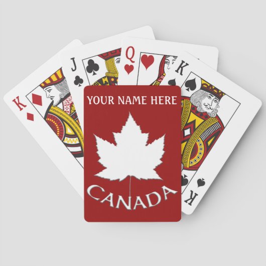 Canada-speelkaarten Canada Custom Souvenir-kaarten Speelkaarten (Achterkant)