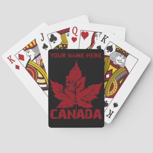 Canada-speelkaarten Canada Custom Souvenir-kaarten Speelkaarten (Achterkant)