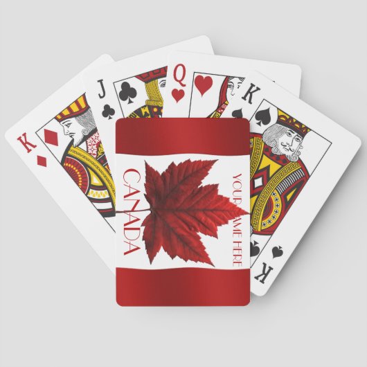 Canada-speelkaarten (Canada Flag Souvenir Cards) Pokerkaarten (Achterkant)