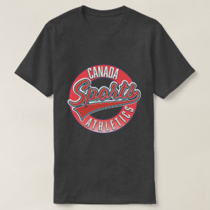Canada Sports Athletic red logo T-shirt