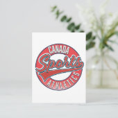 Canada Sports Athletic rood logo Briefkaart (Staand voorkant)
