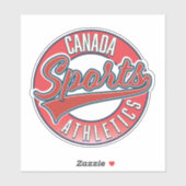 Canada Sports Athletic rood logo Sticker (Vel)