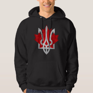 Canada staat met oekraïnse wapenschild Maple Maple Hoodie