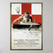  Canada Steamship Travel Poster (Voorkant)