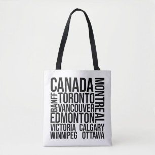 Canada Steden Woordkunst - Toronto Travel Tote Bag