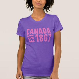 Canada stelde 1867 Jubileum vast 150 jaar T-shirt