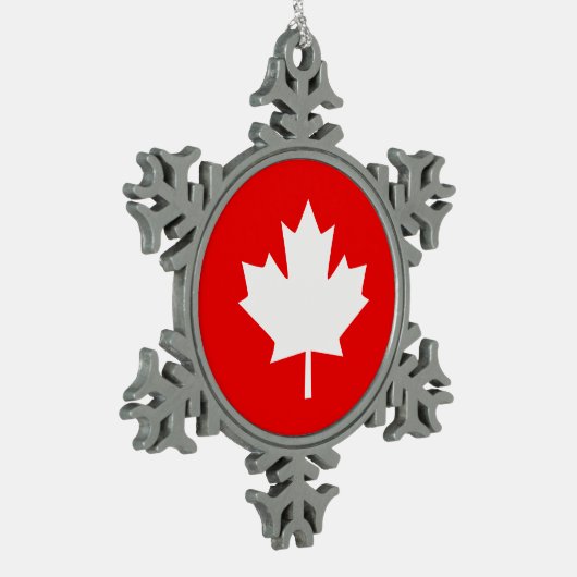 Canada stelde 1867 Jubileum vast 150 jaar Tin Sneeuwvlok Ornament (Links)