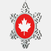 Canada stelde 1867 Jubileum vast 150 jaar Tin Sneeuwvlok Ornament (Rechts)