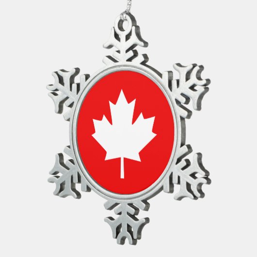 Canada stelde 1867 Jubileum vast 150 jaar Tin Sneeuwvlok Ornament (Rechts)