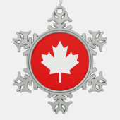 Canada stelde 1867 Jubileum vast 150 jaar Tin Sneeuwvlok Ornament (Voorkant)
